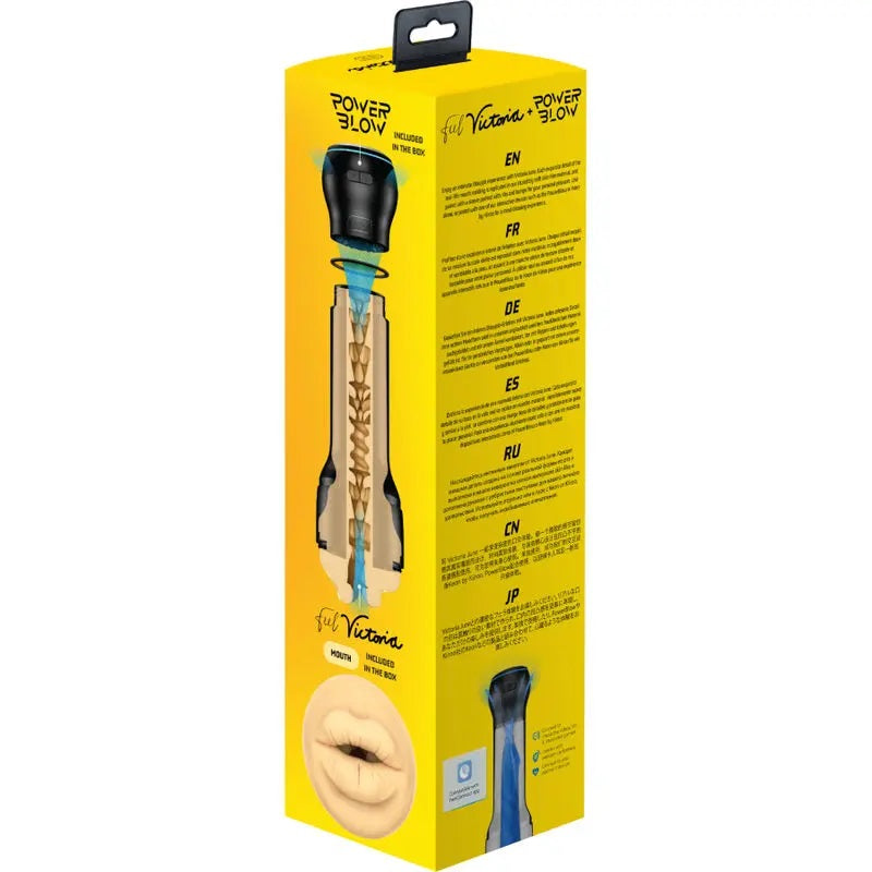 Masturbador Succionador Masculino Power Blow Kiiroo - Victoria June Boca
