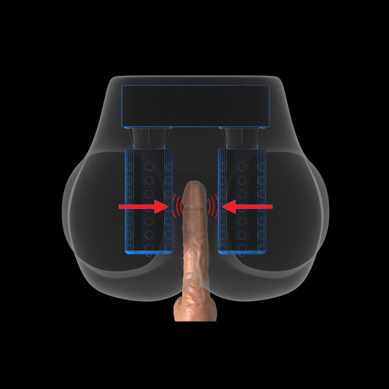 Masturbador Ano Suave Coño Real Culo Vibrating Ass Stroker PDX Elite - Milk Me Silly