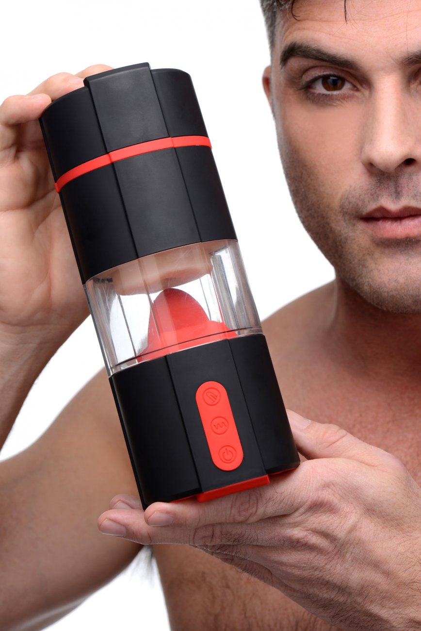 Masturbador Automático Vagina Lengua Interna Muy Estimulante Flicking Tongue Masturbator