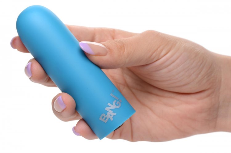 Mega Bala Vibradora Potente Masajeadora Recargable Bang! 10X Mega Vibrator blue