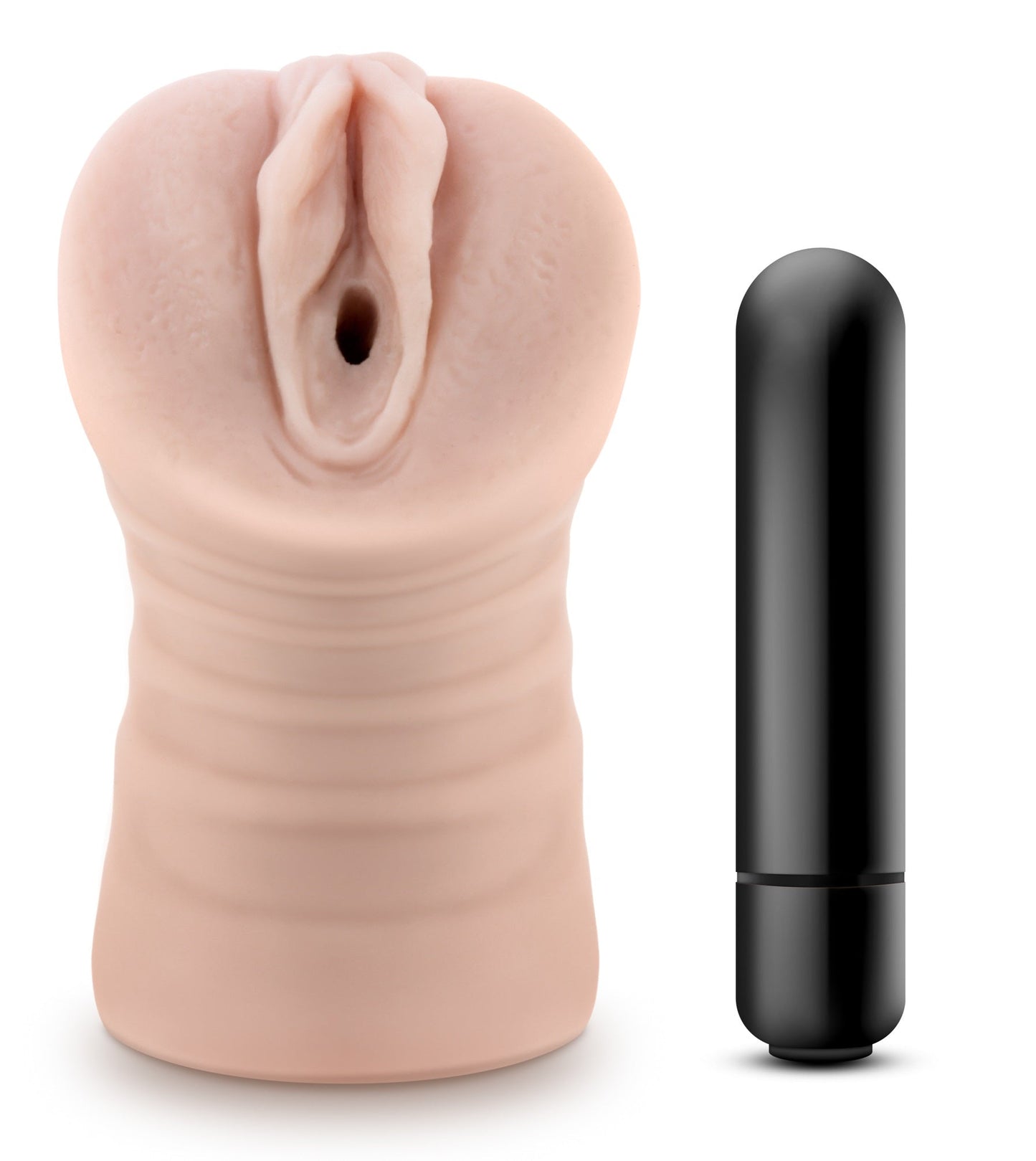 Masturbador Masculino Suave Rica Vagina Stroker Vibracion M for Men - Rain - Vanilla