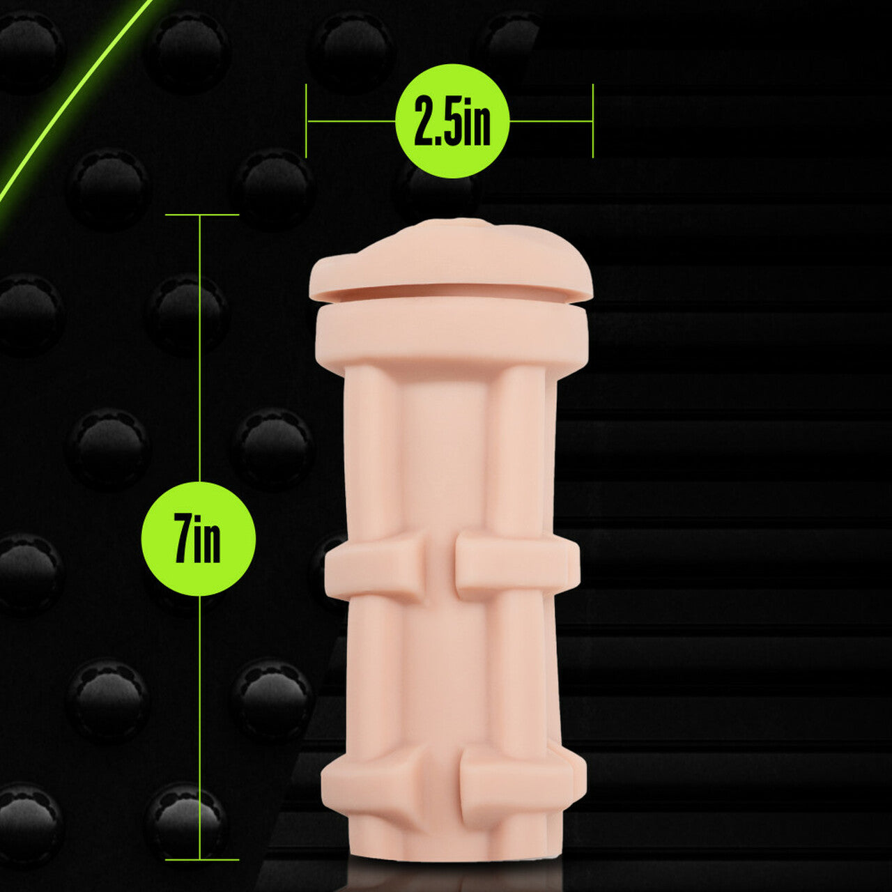 Masturbador Textura Interna Vagina Lubricada Soft and Wet - Pussy with Pleasure Ridges - Self Lubricating Stroker Cup - Vanilla