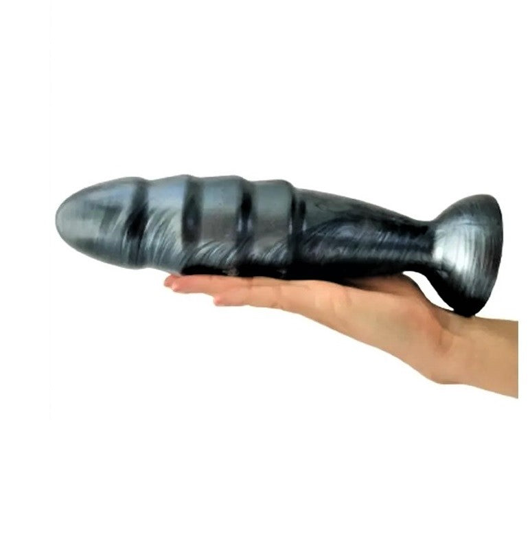 Plug Anal Grande 27cm Juego Anal Dildo Jet - Destructor - Carbon Metallic Black
