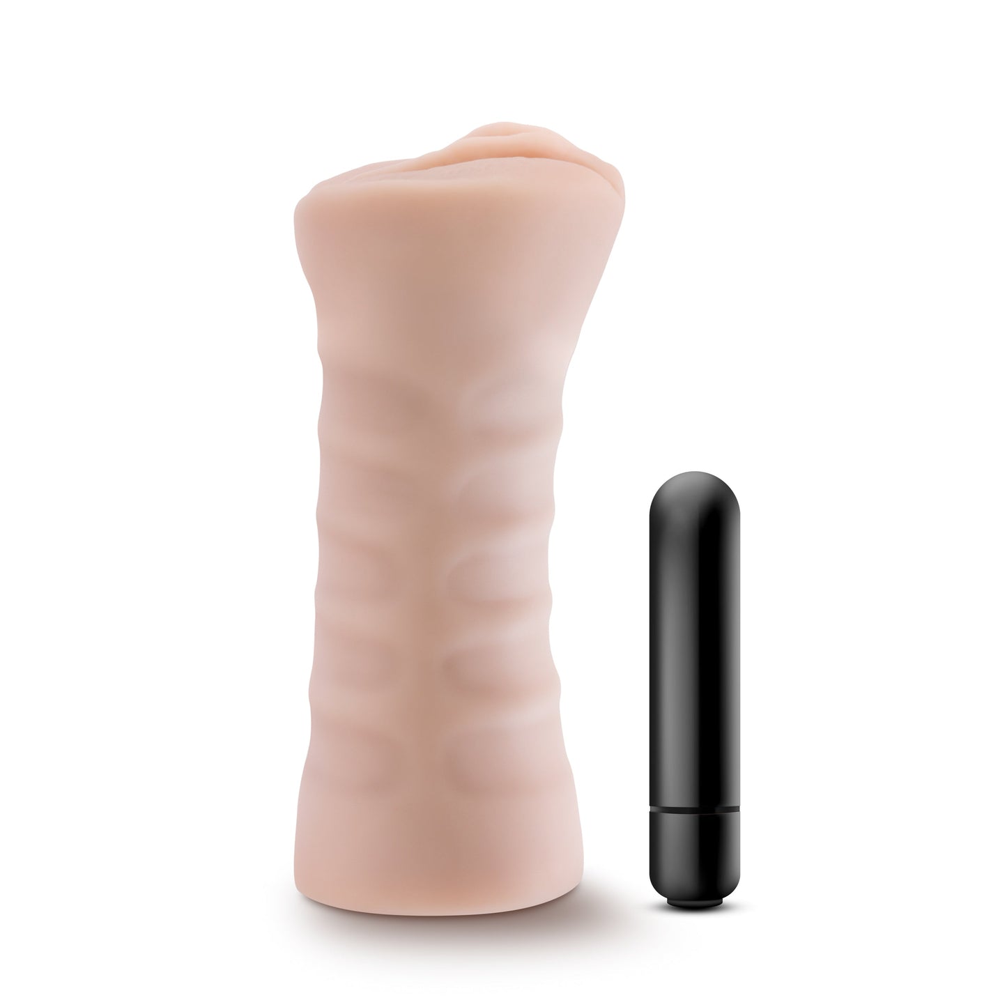 Masturbador Masculino Suave Rica Vagina Stroker Vibracion M for Men - Rain - Vanilla