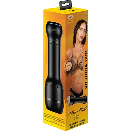 Masturbador Succionador Masculino Power Blow Kiiroo - Victoria June Boca