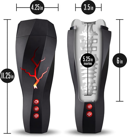 Masturbador Vibracion con Succion De Lujo M For Men - Storm - White