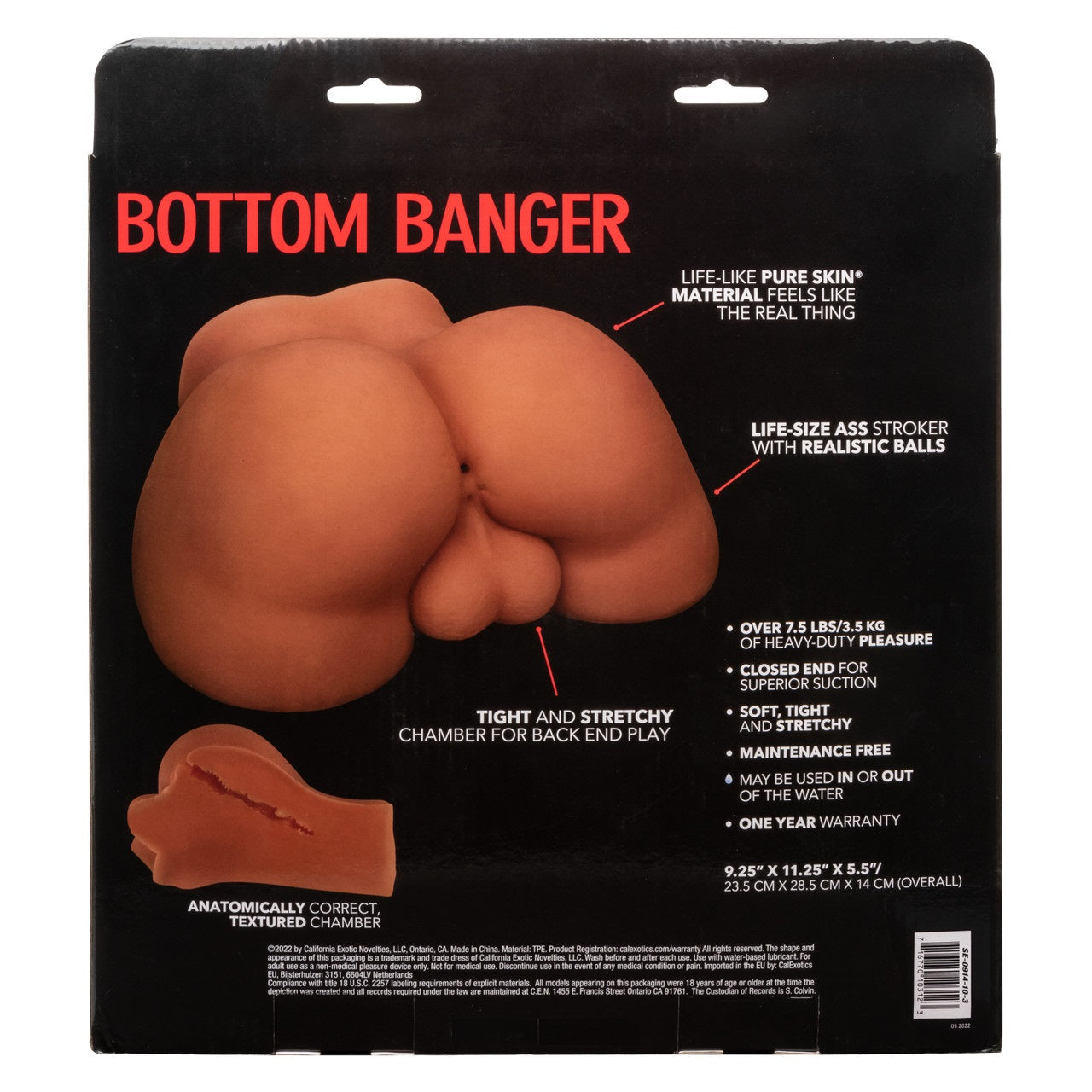 Masturbador Sensación Realista Ano Suave Stroke It Bottom Banger - Brown