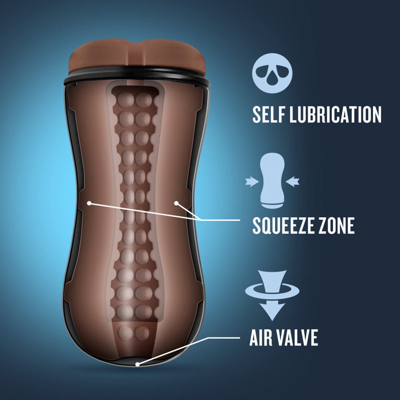 Masturbador Realista Ano De Hombre Apretado Stroker Loverboy - The Mechanic - Self Lubricating Stroker - Brown