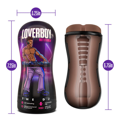 Masturbador Realista Ano Hombre Apretado Suave Loverboy - The DJ - Self Lubricating Stroker - Brown