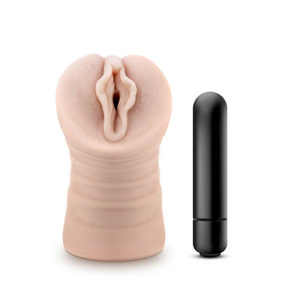 Masturbador Masculino Suave Rica Vagina Stroker Vibracion M for Men  Ashley - Vanilla